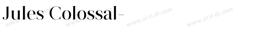 Jules Colossal字体转换